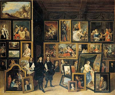    David Teniers La Vista del Archidque Leopoldo Guillermo a su gabinete de pinturas.